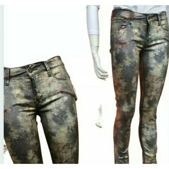 mavi Denim - WOMENS Unisex MAVI Alexa Irridescent Skinny Jeans trousers Pant Size 8 Mid Rise